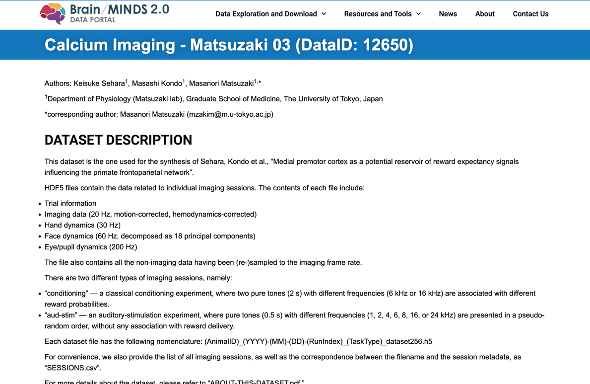 Marmoset Classical Conditioning Data
